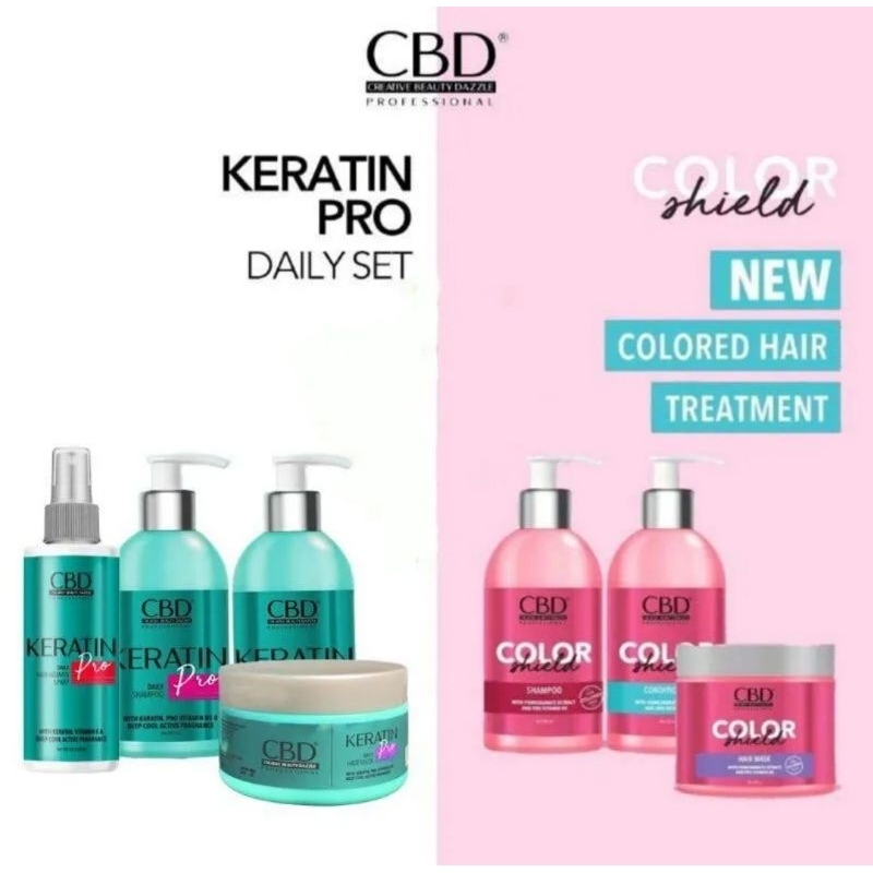 CBD PROFESSIONAL COLOR SHIELD SHAMPO DAN CONDITIONER  / CBD PROFESSIONAL KERATIN PRO SHAMPO, CONDITI