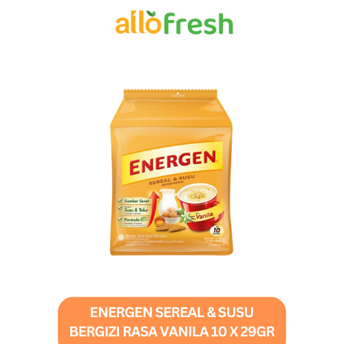 

Energen Sereal & Susu Bergizi Rasa Vanila 10 x 29 gr