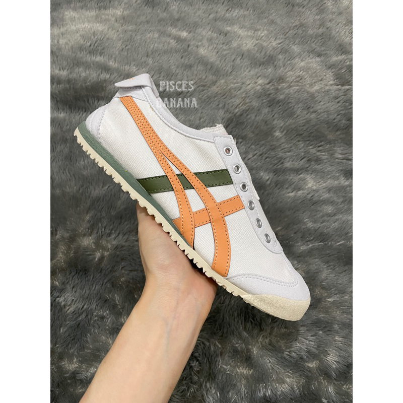 Sepatu ONITSUKA Mexico 66 White Orange Green