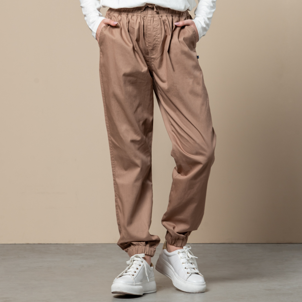 Flamoush Zhijin Khaki Jogger Pants Wanita