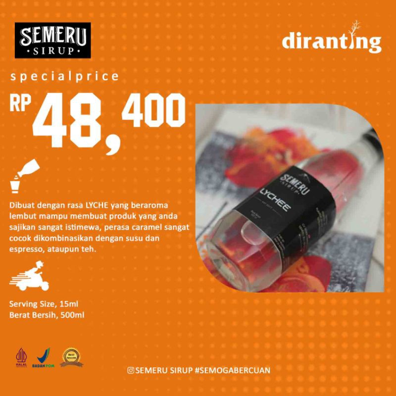 

Semeru Sirup Leci 500ml