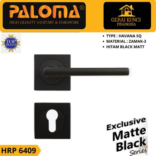 Handle pintu Paloma HRP 6409 Matte Black