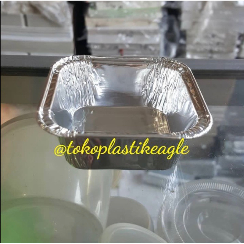 [isi 100pcs] Aluminium Tray BX-340/ Aluminium Tray Kotak BX-340
