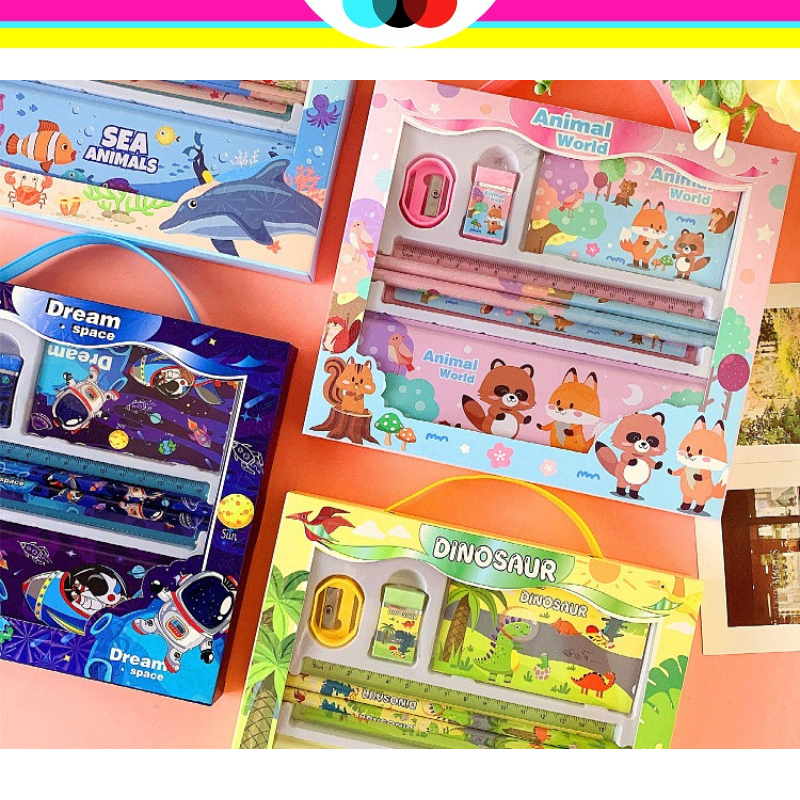 

SET KOTAK PENSIL STATIONERY ALAT TULIS SEKOLAH STUDY 8002 ATK SET PENSIL LUCU | KADO ULANG TAHUN ANAK CEWEK DAN COWOK | KOTAK PENSIL SET MEMO