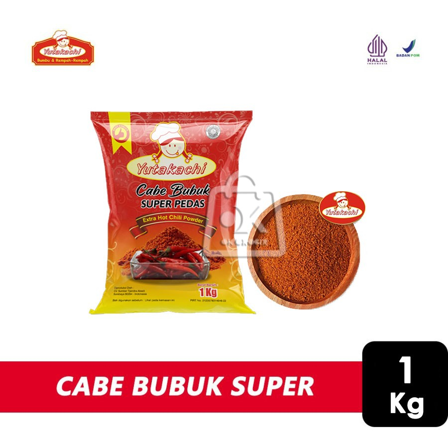 

Cabe bubuk Super Yutakachi / Extra Hot Chili Powder (1 Kg)