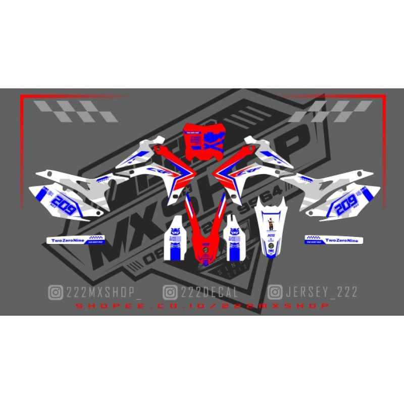 222 DECAL CRF 250R PREMIUM