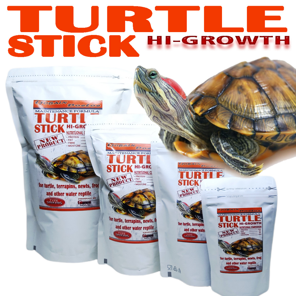 TURTLES FOOD STICK MAKANAN KURA BRAZIL PELET SINKING PAKAN KURAKURA AIR RES CST AMBON DAMER PIPUT RA