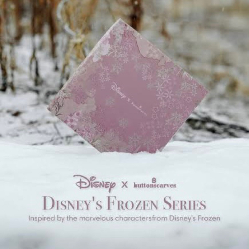 PRELOVED BUTTONSCARVES X DISNEY VOAL SQUARE , SERIES FROZEN - PURPLE DOVE / PL HIJAB BS / PL JILBAB 