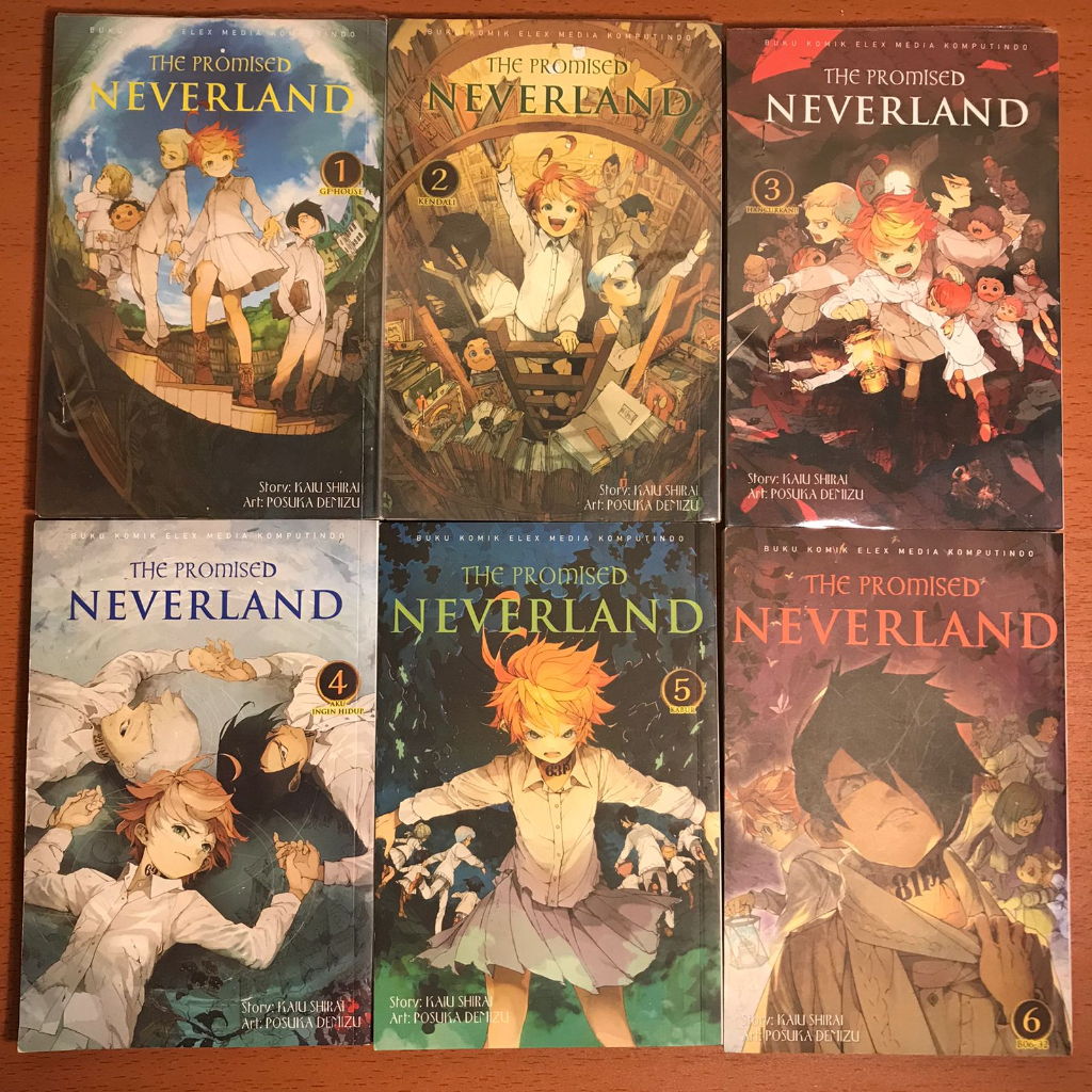 Komik The Promised Neverland Volume 1-20 END Preloved Ori