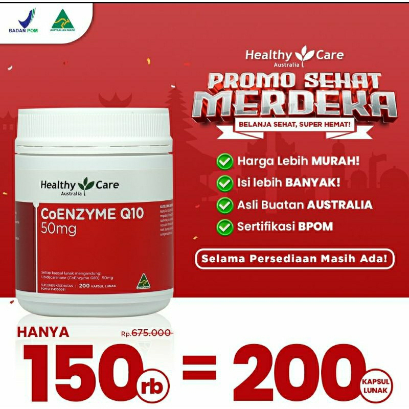 Healthy Care Coenzyme Q10 50mg BPOM