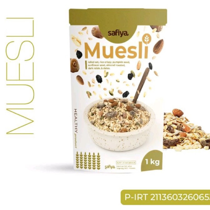 

Muesli safiya 1 Kg healthy nuts dan granola