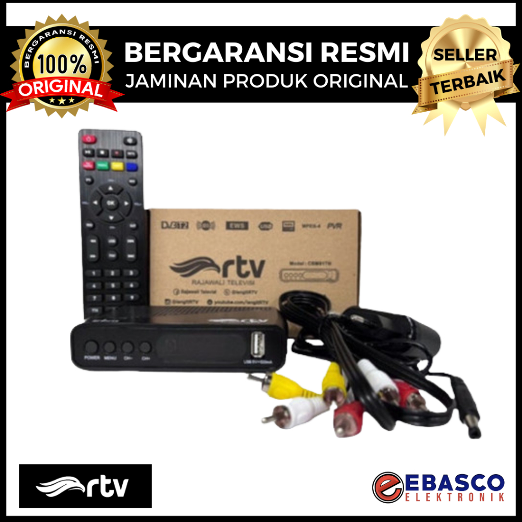 RTV Set Top Box Receiver Tv Digital STB Sinyal Tv Digital