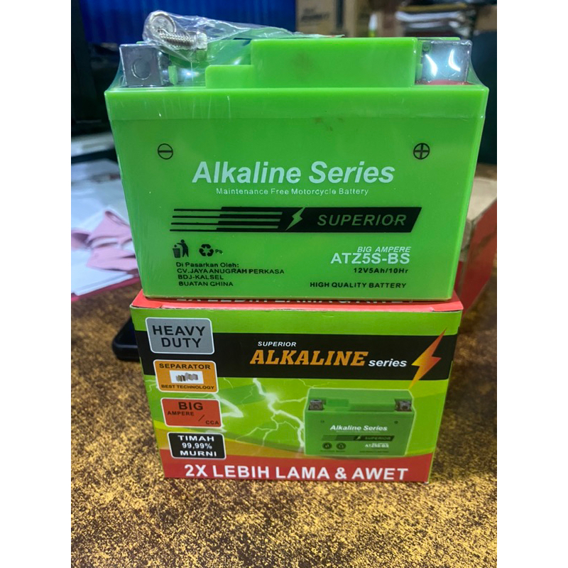 Aki kering ATZ5S 5ah alkaline series beat vario vixion karisma