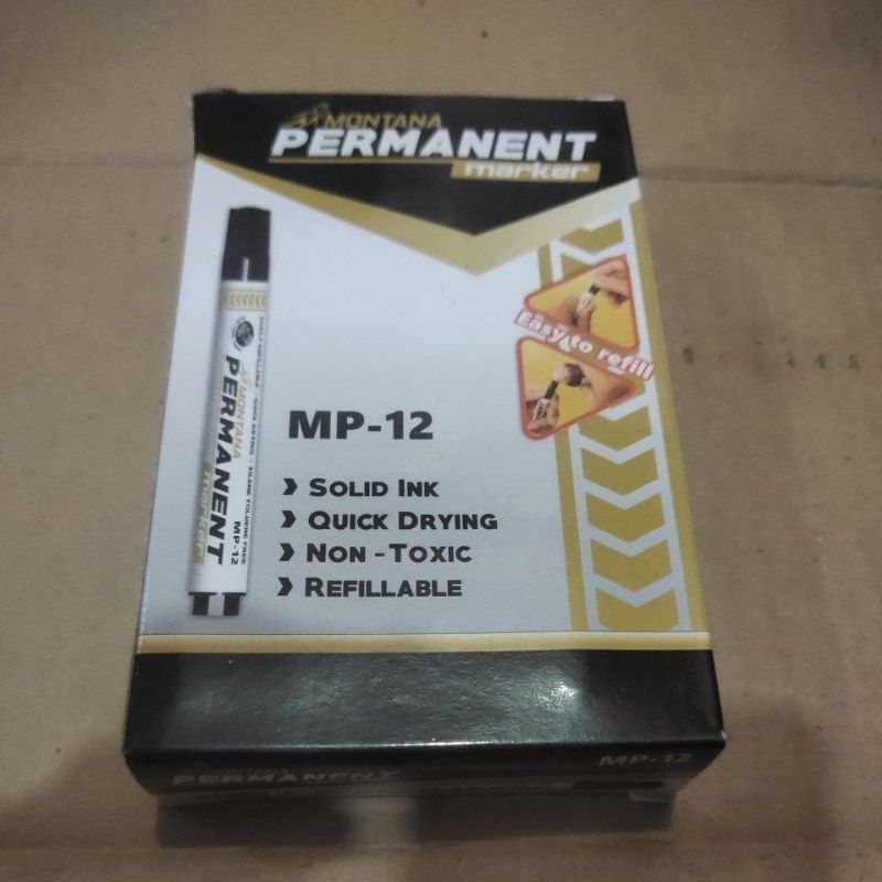 

spidol permanen montana 1pack 12pcs