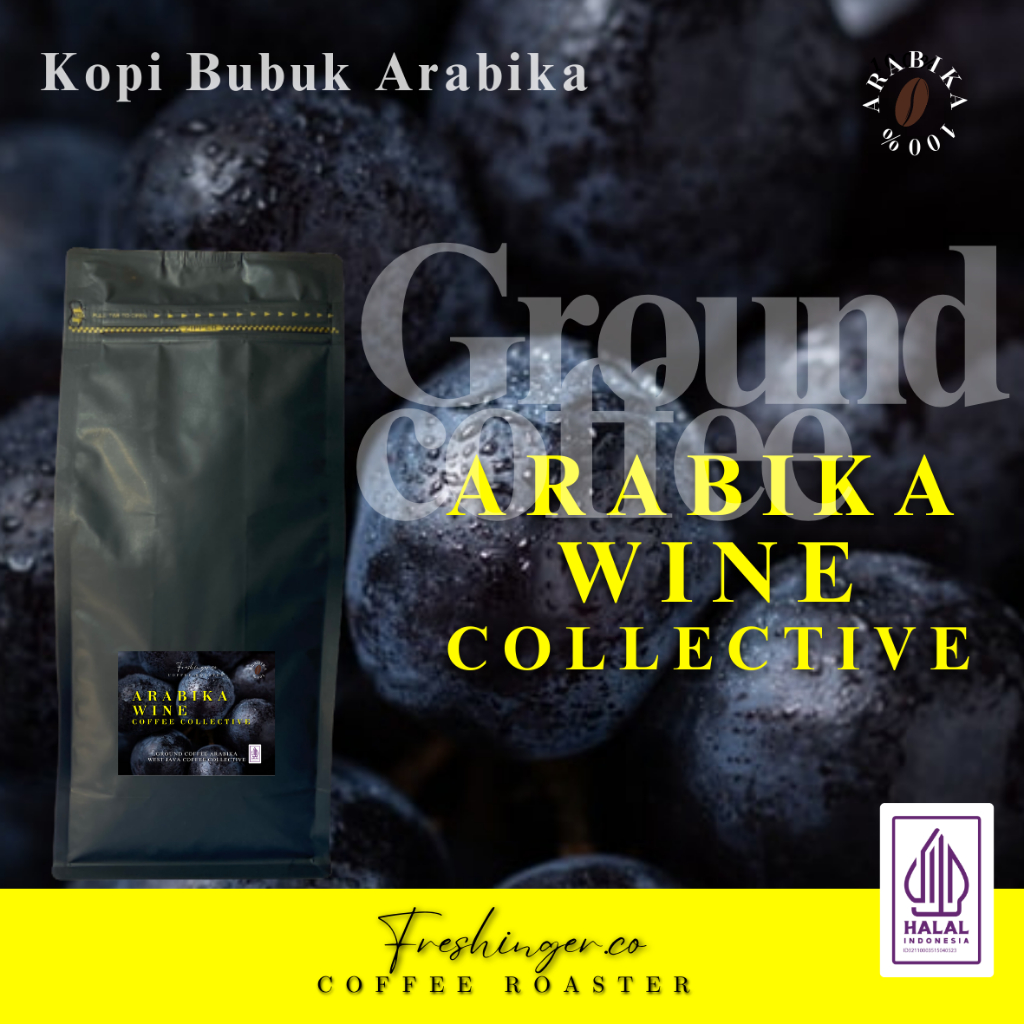 

Kopi Bubuk Arabika Wine 200gram