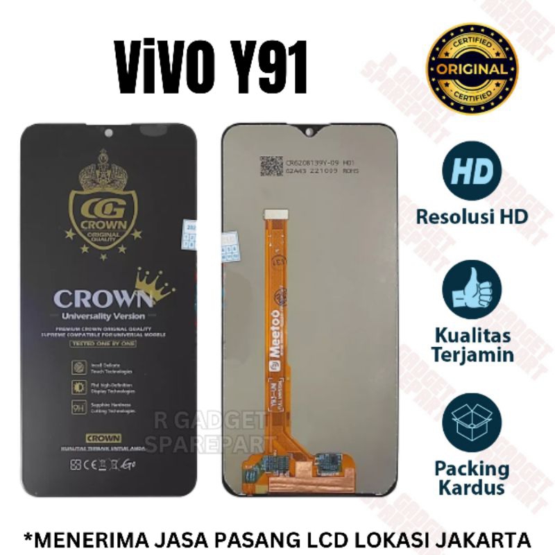 LCD TOUCHSCREEN VIVO Y91 CROWN QUALITY MEETOO LCD FULLSET