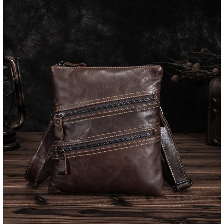 Tas Kulit Asli Selempang Original - Tas Selempang Pria kulit Asli Garut