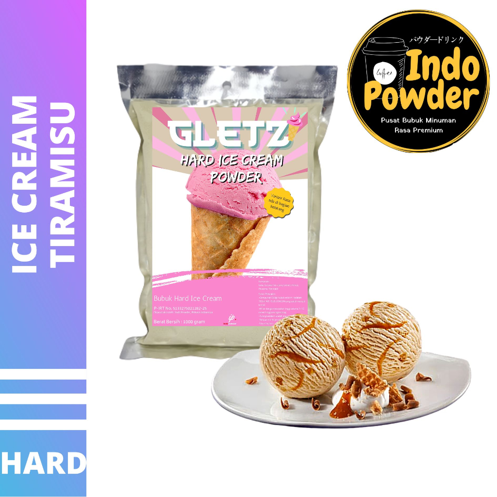 

HARD ICE CREAM TIRAMISU 1Kg - Bubuk Es Krim TIRAMISU - Bubuk Es Krim - ICE CREAM Powder 1Kg