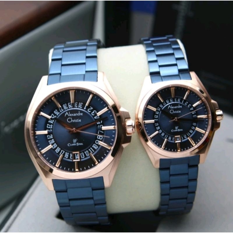 Jam Tangan Alexandre Christie AC 8688 MD Couple Original