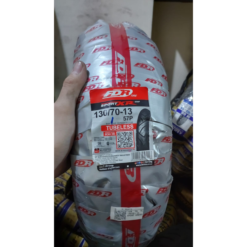 Ban FDR 130/70-13 SPORT XR EVO TUBELESS BAN BELAKANG NMAX