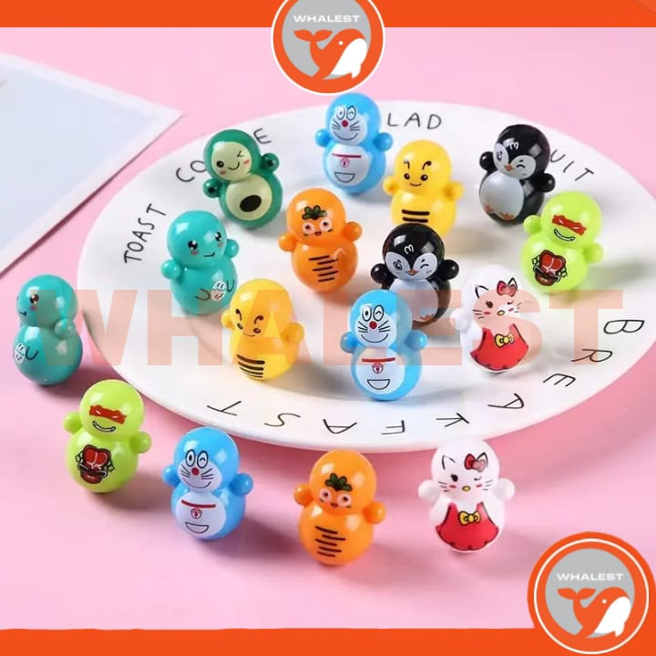 Mini Squid Game Tumbler Figure Toys Boneka Mainan Squid Game Goyang