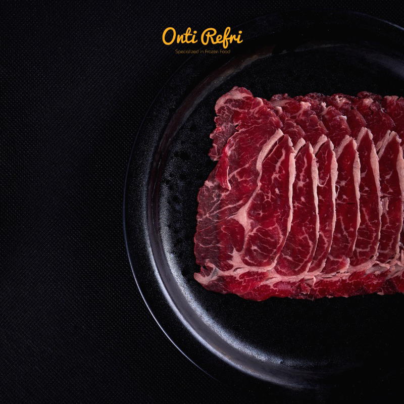 

*SHABU* Tokusen Wagyu Chuckroll MB4-5 (200gr) / Daging Wagyu Slice Shabu Japanese Korean BBQ