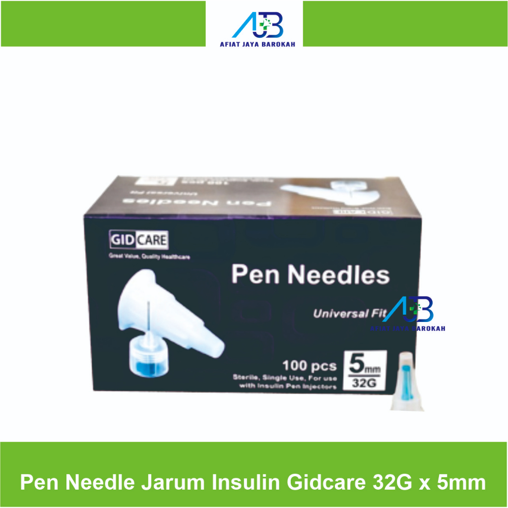 Pen Needle Jarum Insulin Gidcare 32G x 5mm