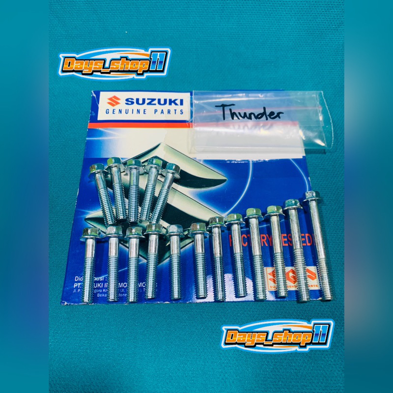 1set baut blok mesin kanan kiri suzuki THUNDER 125