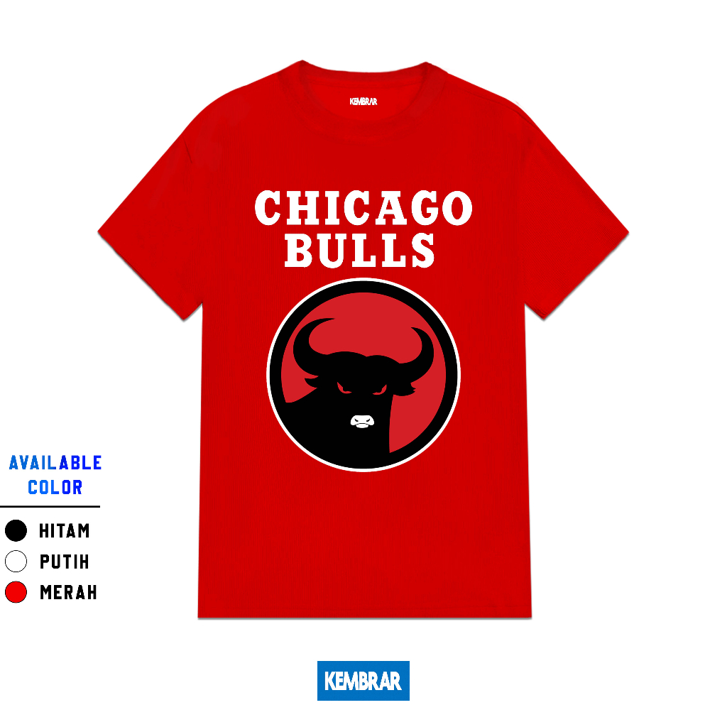 Kembrar ID - Kaos Chicago PDI Tshirt Basket T-shirt Plesetan Baju Pria Wanita