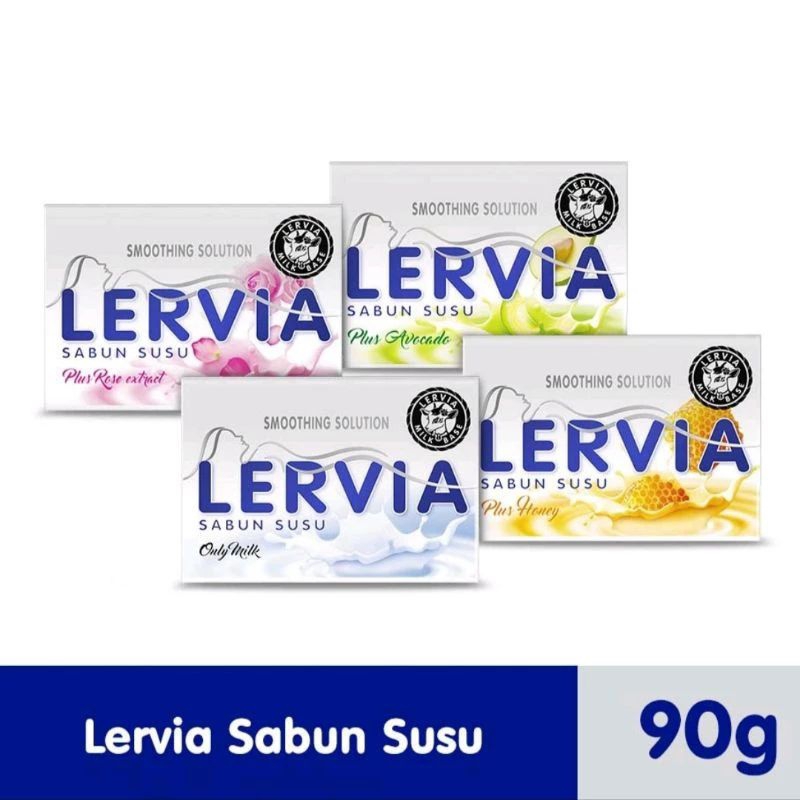 Ecer Lervia Sabun Susu 90gr ORIGINAL – Sabun Pemutih Badan, Melembapkan & Wangi Tahan Lama