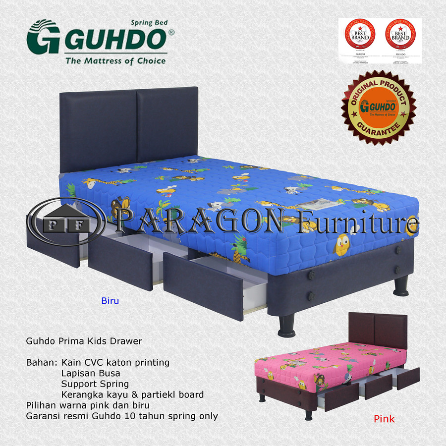 Spring bed Laci Prima Kids 90, 100, 120, 140x200 Guhdo - Pilih