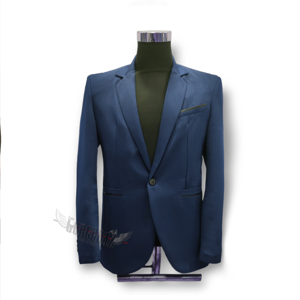 blazer jas pria biru navy / dongker slimfit casual formal original