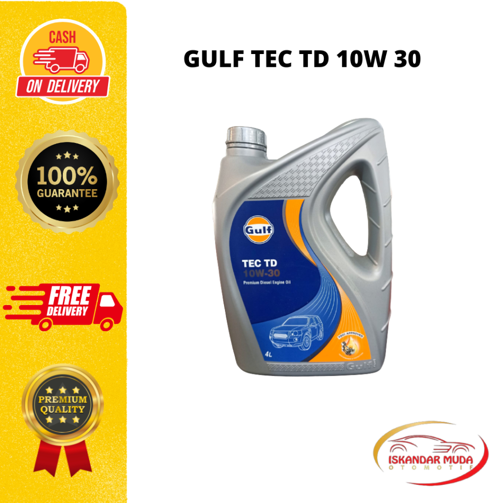 Oli Mobil  Diesel Gulf Tec TD 10W 30 4L
