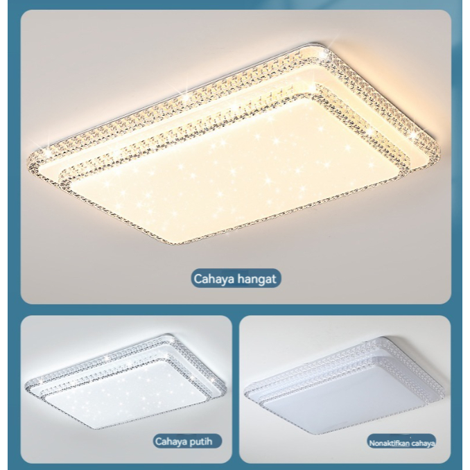 Highline LED Lampu Plafon Ceilling Lampu Lampu Hias Rumah Lampu Kotak Untuk Ruang Tamu Kamar Tidur D