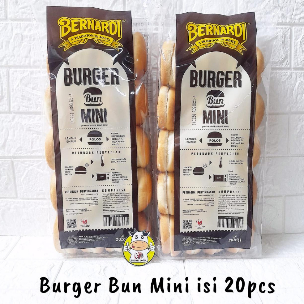 

FROZEN FOOD BERNARDI ROTI BURGER MINI ISI 20PCS - DISASS JOGJA