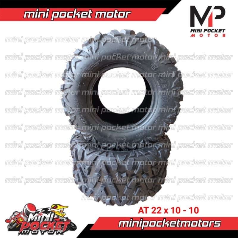 Ban BELAKANG ATV Offroad Ring 10 Ukuran 22x10-10 Ban Tubeless ATV R10