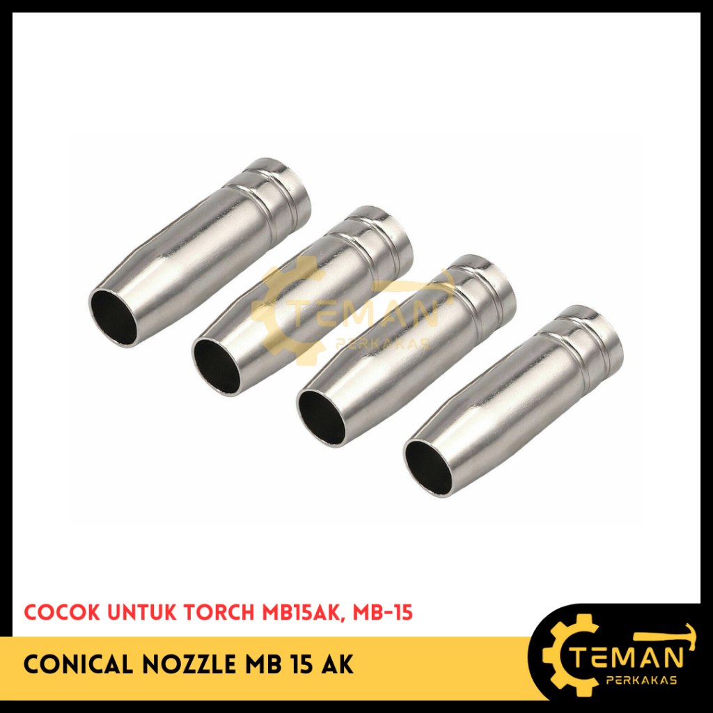 Nozzle Connical Nosel Nozel Mb15 MIG CO CO2 Mb 15ak Mb-15 Type Binzel / Nozzle 15AK
