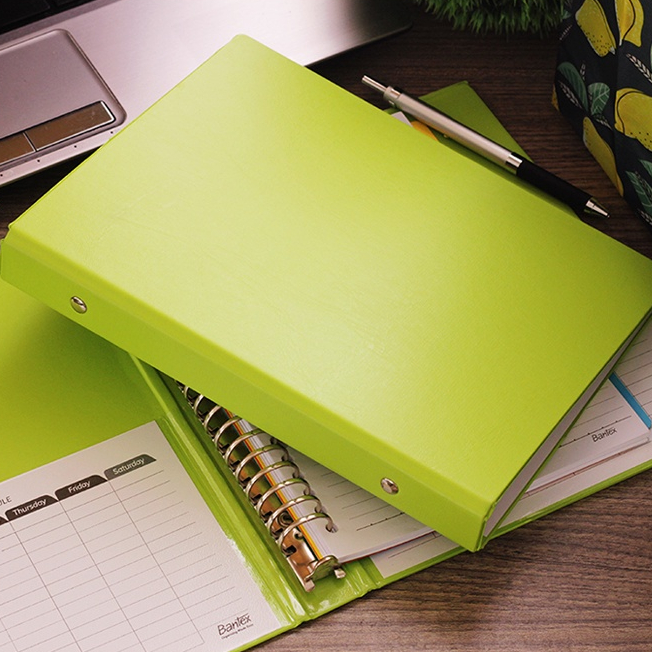 

Bantex Binder Polos A5 20 Ring Lime Multiring Binder