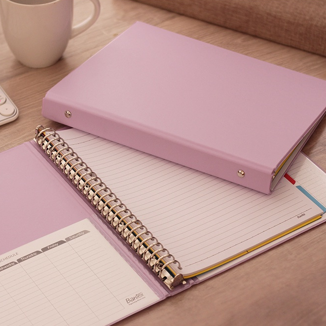 

Bantex Binder Polos B5 26 Ring Pastel Lilac Multiring Binder