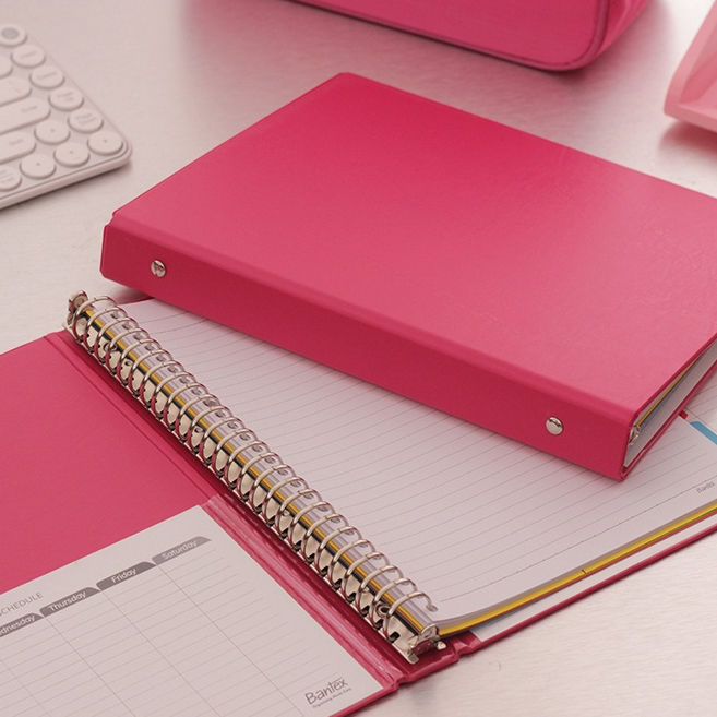 

Bantex Binder Polos B5 26 Ring Pink Multiring Binder