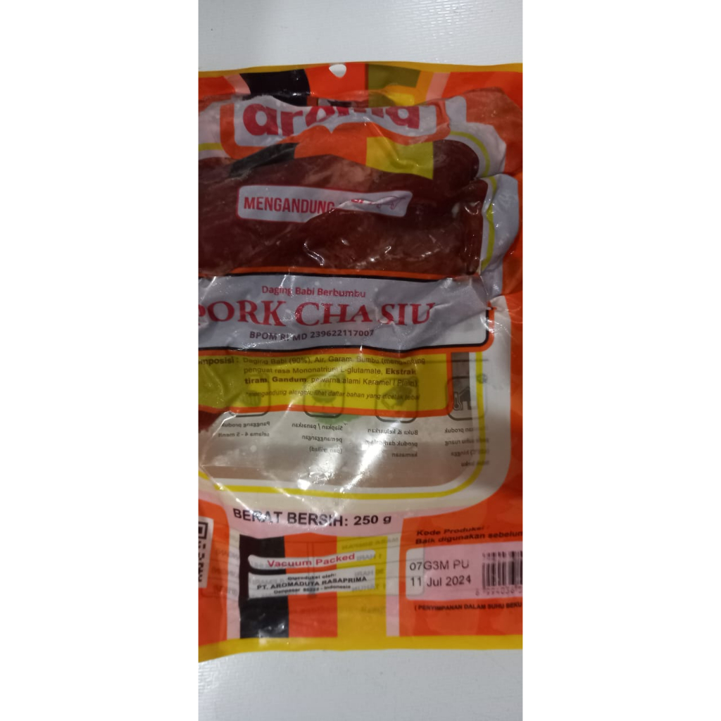 

Aroma Pork Cha Siu 250 Gr