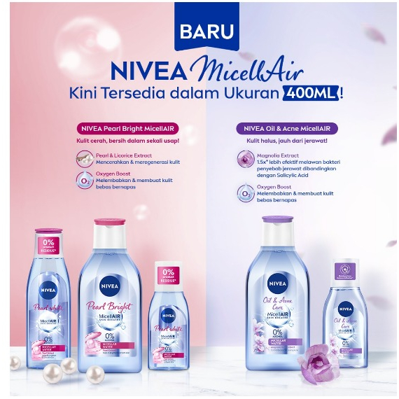 NIVEA MICELLAR WATER SKIN BREATHE 400ML (BESAR)
