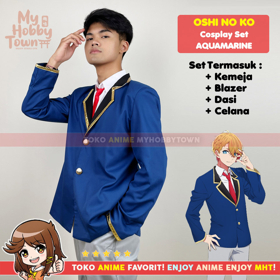 Kostum Cosplay Anime Oshi no Ko Aquamarine Hoshino
