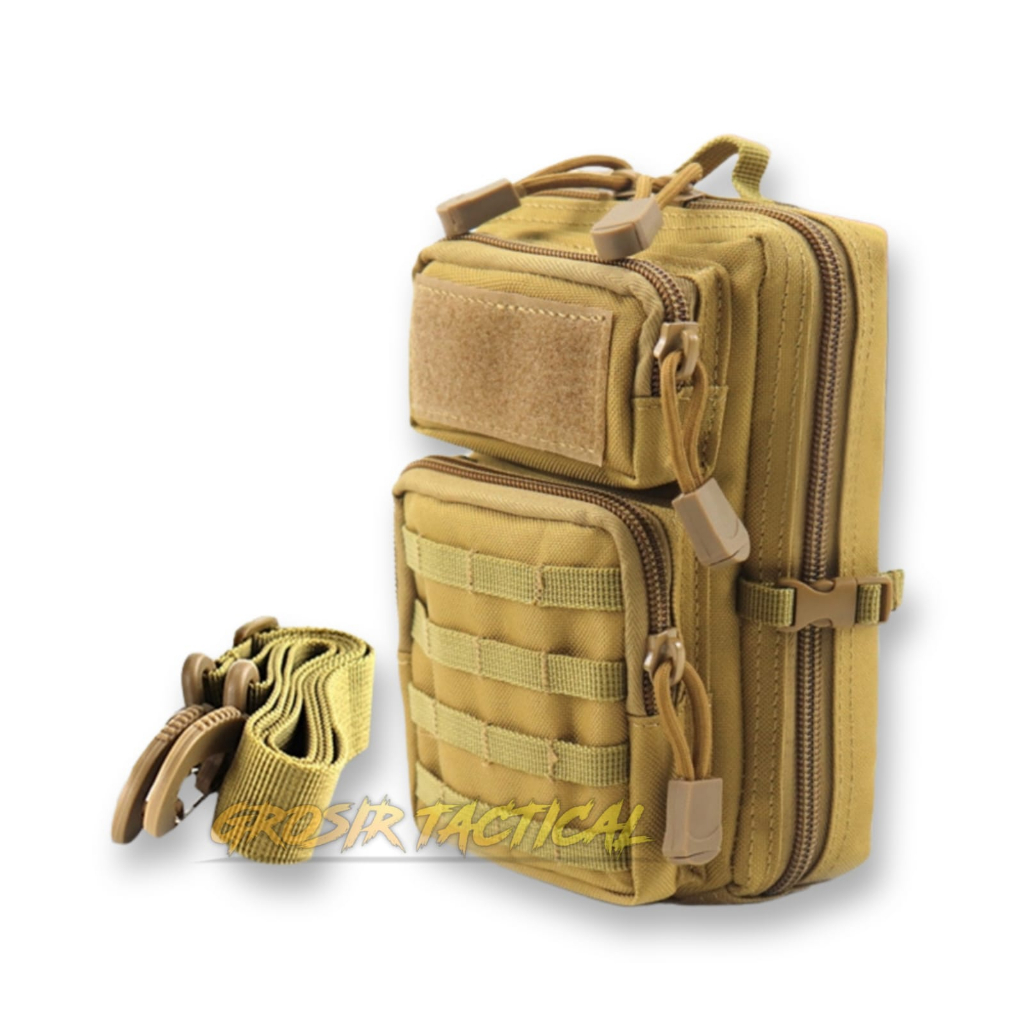 [T231]Tas Pinggang HP/Tas Slempang Mini Pria Buat hp Bahan nilon Ianvas Import/Tas Tactical Pinggang