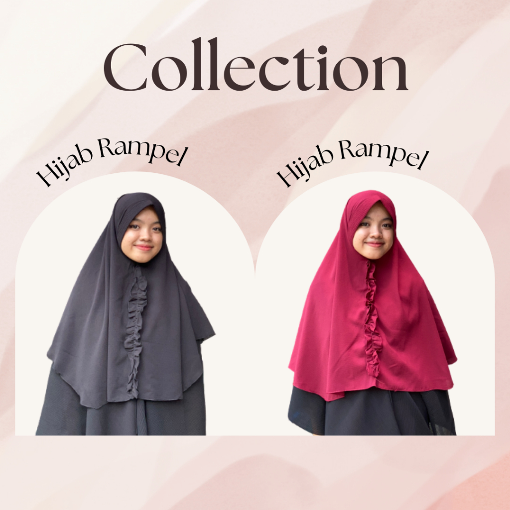 Hijab Jumbo Khimar Kamill Mode Rampel Depan Jilbab Syari Panjang Mode Pakaian Muslimah Jilba Panjang