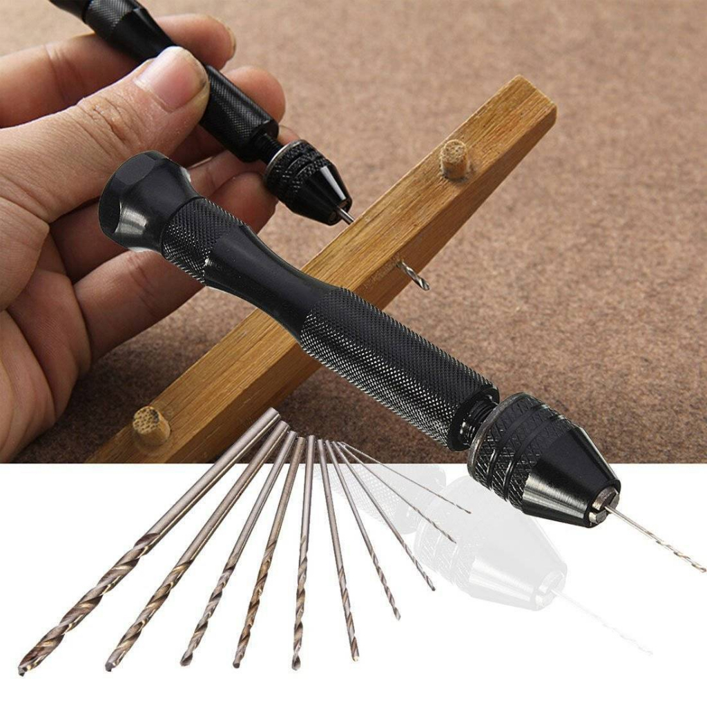 Alat Bor Kayu MIni Manual Tangan Lengkap