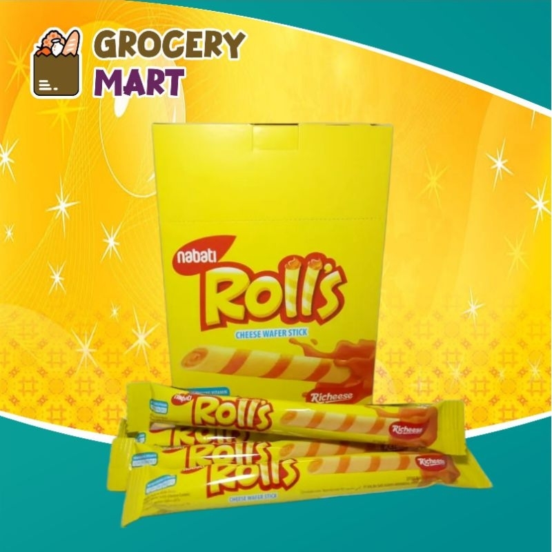 

Nabati Rolls Cheese Wafer Stick 120gr -1 BOX