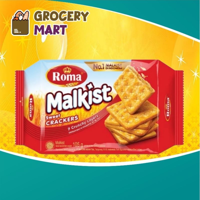 

Roma Malkist Sweet Crackers 105gr 1PCS