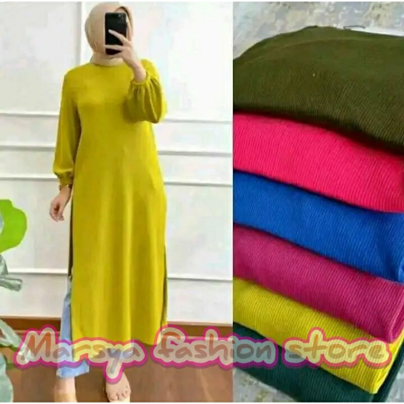ELSA TUNIK RAJUT Tania Long KIMIA LONG Tunik Knit  Premium Import/ TUNIK KNIT RAJUT