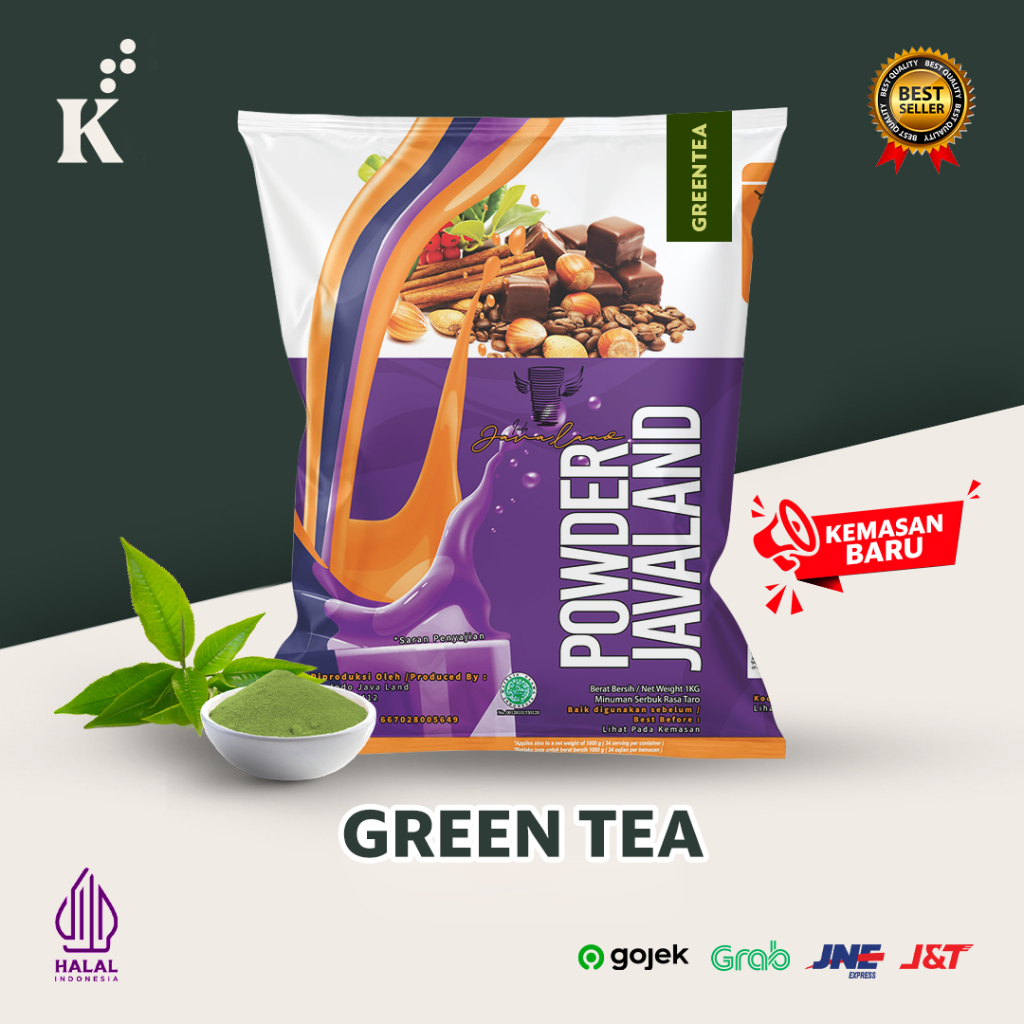 

Bubuk minuman bubble drink rasa GREEN TEA ice blended milkshake 1kg